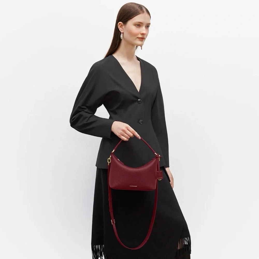 BRAND NEW Small Soft Hobo Maison de Sabre Bag with 2 Charms! - Picture 4 of 13